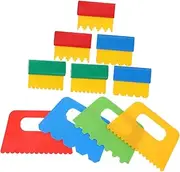 10pcs Sand Painting Brush Scraper Utility Knife Drywall Grout Remover Scrappers Siding Popcorn Double Caulk Scrapers Clean Brushes Wallpaper Carbide Scraper Tool Plastic