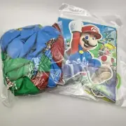 Super Mario Party Decoration Set Balloons Banner Kids Birthday Supplies