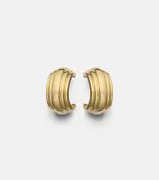 [Stone and Strand] Stone and Strand Serge 10kt gold hoop earrings One Size gold