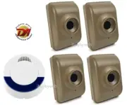Dakota Alert DCMA-4000 4 Wireless Motion Sensor Driveway Security Alarm System