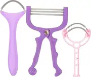 DONFAMDS 3Pcs Face Hair Remover Spring Epilator for Women Portable Upper Lip Hair Removal Tool Safe and Durable Facial Hair Removal Device for All Skin Types