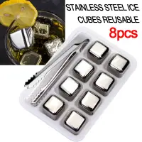 在飛比找蝦皮購物優惠-Stainless Steel Ice Cubes Reus