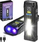 UV Flashlight 365+395 Blacklight, LED EDC Flashlights High Lumen