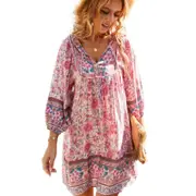 Bohemian Casual Short Dress