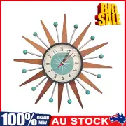 Medieval Style Starburst Sunburst Clock Light Luxury George Nelson Wall Clock ✅