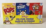 Kellogg’s 100 Piece Fun Puzzles 6pk. Rice Krispies, Apple Jacks + 4 New-Other