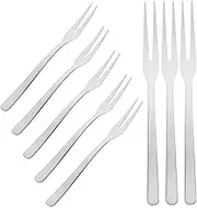 VILLFUL 8-Piece Stainless Steel Fork Set Small Appetizer Forks for Fruits Salads Desserts Elegant Silverware for Parties
