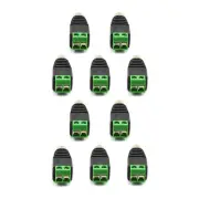10pcs Speaker Wire Cable RCA Female to Terminal Block Adapter RCA Connector Plug
