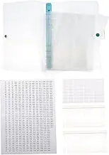 PERSELOSO 1 set Rhinestone Storage Book with Dotting Diamond Holders Durable and Lightweight Organizer Pouch for Beads Sequins Jewelry Easy Open Design Convenient Craft Storage