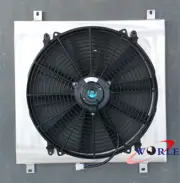 ALUMINUM RADIATOR SHROUD FOR DATSUN 1200 + FAN