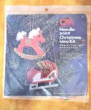 Vintage (1978) CM Columbia-Minerva Needlepoint Christmas Idea Kit by: Joan Ray