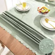 Rectangle Tablecloth Jacquard Green Table Cloths 60x120 Inch,