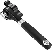 LIONAL Can Opener, Can Opener Manual-Safety Feature Prevents Sharp Edges and Cuts, Ergonomic Soft Grips Handle, Food Grade Stainless Steel (Portable Easy Can Opener, Black)
