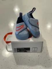 Nike Swoosh 1 Baby/Toddler shoes / Blue / Grey /Orange 4C