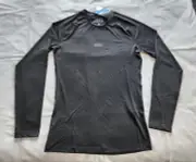 BooHoo Man MZZ00640 Black Active Gym Long Sleeve Compression Top Size M New