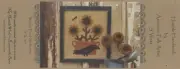 Humble Handwork Woolen Pot of Sunflowers Primitive Folk Art Applique Pattern