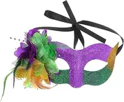 Healeved Mask Eye Patch Mask Sleep Mask Men and Women Mask Dance Mask Sleep Eye Mask Western Mask Photo Mask Makeup Props Makeup Mask Pink Eye Mask Halloween Mask Flower Mask Plastic