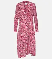 [Isabel Marant] Isabel Marant Patel printed silk midi dress AU 14 red