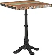 60x60x76 Wood Bistro Table, Dining Dinner Set for Room, Kitchen, Solid Reclaimed Farmhouse Table