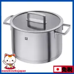日本 雙人 ZWILLING  不鏽鋼雙手把調理鍋 深型 24CM 附透明鍋蓋
