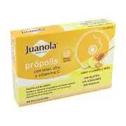 Juanola Propolis with honey, Zinc and Vitamin C 24 pellets (Lemon - Honey)