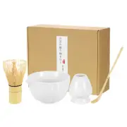 Matcha Set Matcha Bowl Match Whisk Matcha Scoop | Matcha Whisk Stand, White