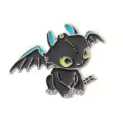 How to train your Dragon enamel pin - Cute Toothless - Aust Stock Free Au post