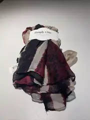 Simply Chic- Women's Red Multicolored Scarf - One Size