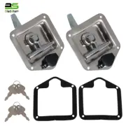 2pcs T Handle Locks Tool Box STAINLESS STEEL Camper Trailer UTE With Keys