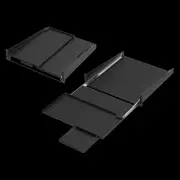 HOFFMAN P-19KBPVT KEYBOARD SHELF PIVOTING MOUSE TRAY 90° 2U STEEL BLACK DEAWER