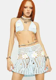 Daisy Chaser Crochet Skirt Set