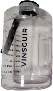 Vinsguir 1 Gallon Water Bottle with Times to Drink - Motivational Large 128 oz!
