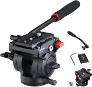 Tripod Head for Video DSLR Camera, Heavy Duty Fluid Head Tripod with Quick Relea