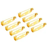 150Pcs Safety Bar Pins 25mm Brooch Clasp Pin Backs for ID Badges, Gold Tone