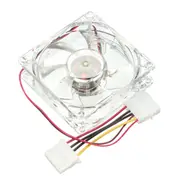 12V 80mm 4 Pin Colorful LED Light Neon PC Computer Case Cooling Fan