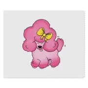 2 x 'Pink Poodle Puppy' Microfibre Lens / Glasses Cleaning Cloths (LC00028256)