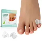 Gel Toe Separator, 12 Pack Pinky Toe Spacers, Aloe Vera Extract Infused Silic...