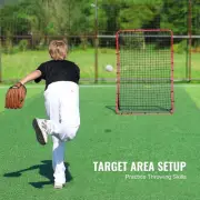 Adjustable Baseball & Softball Rebounder Net - 1.2 x 1.7 m Steel Frame
