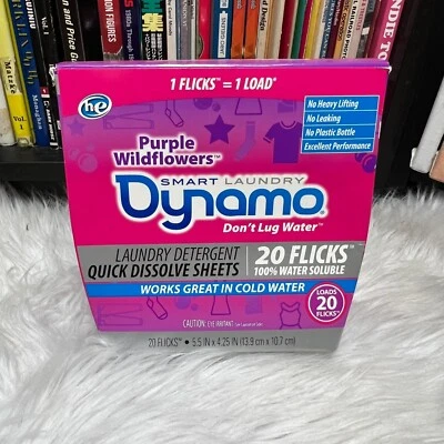 DYNAMO DETERGENT SHEETS 20 LOADS LAUNDRY DETERGENT