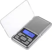 EZONEDEAL Pocket Digital Jewelry Mini Scales Milligram Scale Steelyard 0.01g 200g Precision Weight Balance Small Electronic Scale Silver
