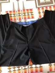 IZOD Dress Pants Boys Size 20 Husky Black 29” Inseam Flat Front