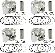 Motorcycle Engine Cylinder Size 48.5~49.5 mm Piston & Rings For CBR250RR CBR22 KAZ MC22 MC23 Jade250 Hornet250(4 Sets 48.75mm)