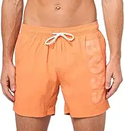 [BOSS] Men's Standard Octopus Swim Trunk, Polished Orange, Large