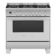 Fisher & Paykel 90cm Dual Fuel Freestanding Cooker - Stainless Steel