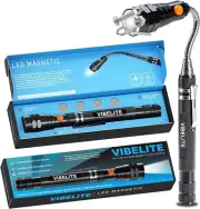 Extendable Magnetic Flashlight with Telescopic Pickup Tool for Men Gifts Gadgets