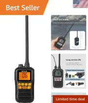 RM01 Handheld Marine Radio, Marine Two-Way Radios, Floating IP67 Waterproof, ...