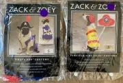 New Zack & Zoey Fire Chief & Pirate Pup Dog Costumes Small