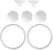 Betta Fish Toys Hoops | Betta Feeding Hoop | Small Fishes Exercise Hoop with Suction Cup and 3 Aquarium Filter Balls