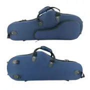 Alto Saxophone Case Carrying Backpack Nylon Handle Lightweight Durable Blue Bag