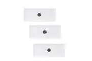 3 x Melamine Serving Platters Rectangle Food Sandwich BBQ Serve Tray 49CM X 20CM
